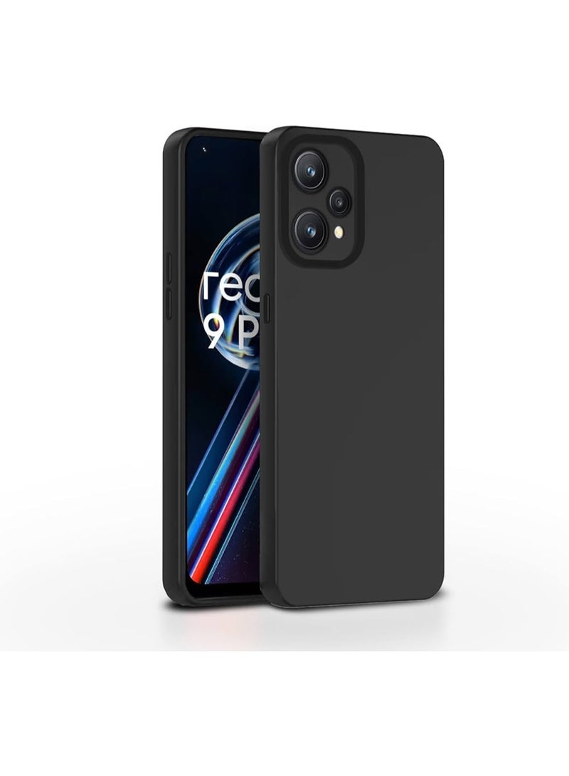 غطاء واقي لهاتف Realme 9 Pro Plus، غلاف TPU ناعم رفيع، غلاف سيليكون مرن متوافق مع Realme 9 Pro Plus - أسود